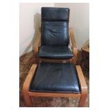 MCM Bentwood Lounge Chair with Ottoman