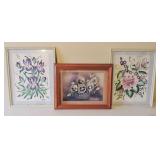 Floral Artwork Lot