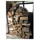 Stack of Seasoned Split Hardwood Firewood