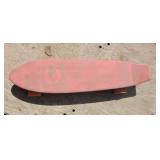 Vintage Shark Plastic Cruiser Skateboard