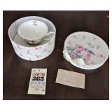ACE Art Floral Porcelain Teacup & Saucer Gift Set