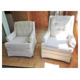 Pair of Custom Crafted Upholstered Armchairs