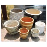 Assorted Ceramic Planter Pots