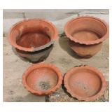 4 Terracotta Planters & Jardinieres