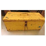 Vintage Metal Toolbox with Contents