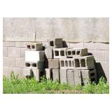 Lot of Concrete Cinder Blocks ï¿½ Approx. 15 Pieces