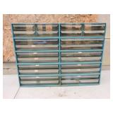 Multi-Drawer Parts Storage Cabinet & Contents