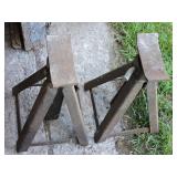 Pair of Heavy-Duty Adjustable Steel Jack Stands
