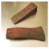 Vintage Axe Heas And Wedge