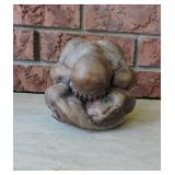 Carved Stone Figure Sculpture (Praying)