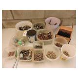 Lot of Assorted Hardware and Fasteners