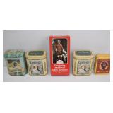 5 pcs Assorted Eaton's Advertising Tins