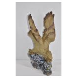 Large Vintage Eagle & Snake Porcelain Sculpture