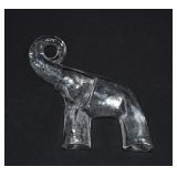 Kosta Boda Zoo Series Crystal Elephant Figurine