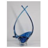 Chalet Art Glass Basket Eaton's Diamond E Mark