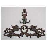 Pair of Cast Iron Decorative Wall Hooks