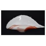 Large Krosno Jï¿½zefina Hand-Blown Art Glass Bowl