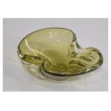 Signed Chalet Canada Art Glass Freeform Bowl