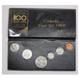 Eaton Centennial 1969 Canadian Coin Year Set