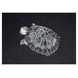 Kosta Boda Zoo Series Crystal Turtle Figurine