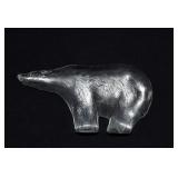 Kosta Boda Sweden Art Glass Polar Bear Figurine