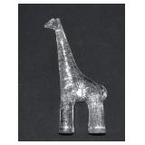 Kosta Boda Sweden Art Glass Giraffe Figure 7'