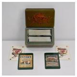 Eaton's Commemorative Playing Cards & Wood Box