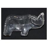 Kosta Boda Crystal Rhinoceros Art Glass Figurine