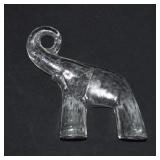 Vintage Boda Sweden Crystal Elephant Sculpture