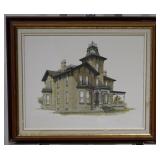 Walter Campbell Bigelow House Lithograph 1978