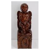 Hand Carved Angel Wood Sculpture