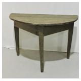 Antique Canadiana Demi-Lune Table