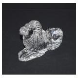 Waterford Crystal Lion Figurine / Paperweight