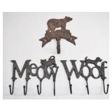 Cast Iron Wall Hook Lot
