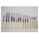 French Ivory & Assorted Flatware