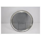 VTG Towle Pewter Smoked Glass Serving Tray