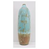 Large Studio Pottery Bird & Branch 20' Vase
