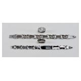 Menï¿½s Rings & Stainless Steel Bracelets ï¿½ 4 Pc