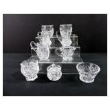 Assorted Crystal Creamers & Bowls ï¿½ 9 Pc