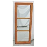 Rustic Wood Window Pane Wall Mirror ï¿½ 39.5' ï¿½ 15.'