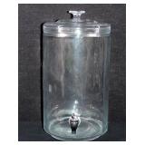 Large Glass Beverage Dispenser with Lid & Spigot