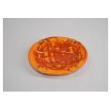 MCM California Pottery Orange Drip-Glaze Ashtray