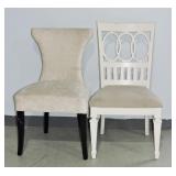 2 Assorted Upholstered Accent Chairs