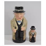 Royal Doulton Winston Churchill Jug & Toby Mug