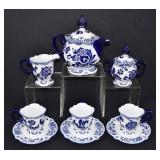 Bombay Blue & White Porcelain Tea Service - 11 pcs