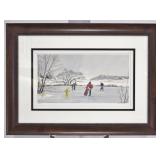 Alan Kingsland ï¿½ Winter Skating Scene - Signed