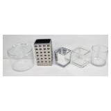 Assorted Glass & Silver-Tone Decorative Vase