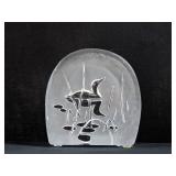Art Glass Loon Sculpture Paperweight