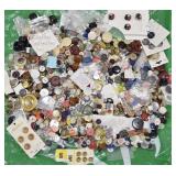 Large Assortment of Vintage Buttons & Notions