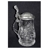 Bleikristall German Crystal Lidded Beer Stein